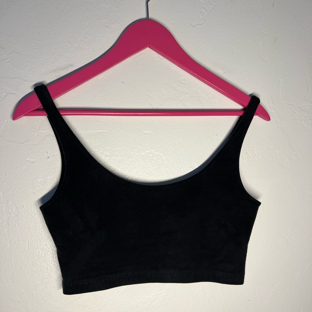 Brandy Melville Black Crop Top